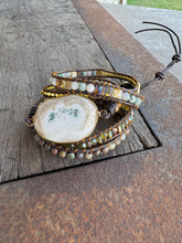 Load image into Gallery viewer, Natural Agate &amp; Jasper Beaded Wrap Bracelet
