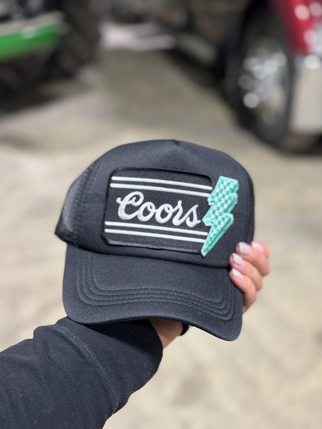 Coors Turquoise Lightning Trucker Hat