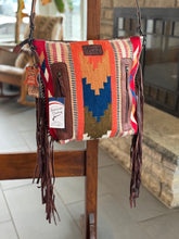 Load image into Gallery viewer, Genuine Leather Crossbody Fringe Bag

