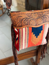 Load image into Gallery viewer, Genuine Leather Crossbody Fringe Bag
