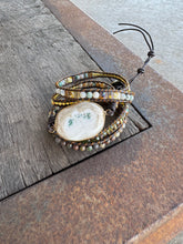 Load image into Gallery viewer, Natural Agate &amp; Jasper Beaded Wrap Bracelet
