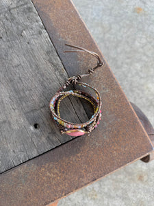 Natural Rhodonite + Jasper Wrap Bracelet