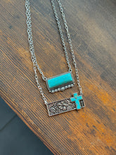 Load image into Gallery viewer, Turquoise Bar Necklace
