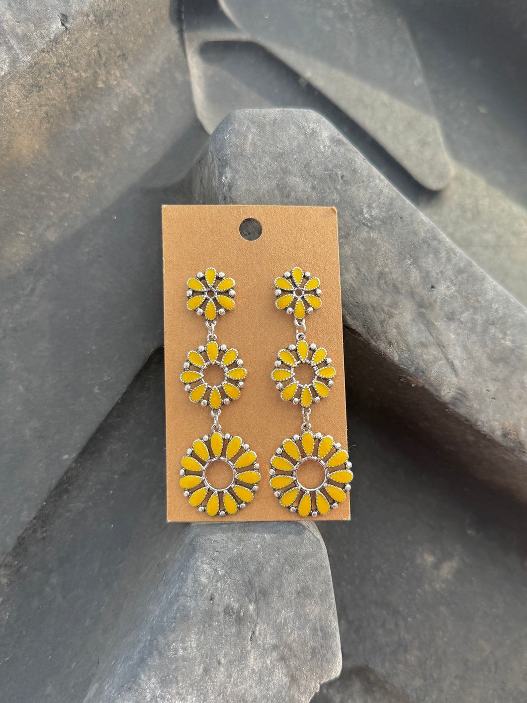 Yellow Stone Earrings