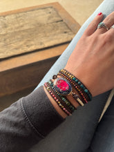 Load image into Gallery viewer, Jasper + Apatite Wrap Bracelet
