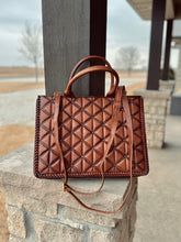 Load image into Gallery viewer, Genuine Leather Crossbody Tote
