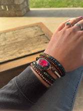 Load image into Gallery viewer, Jasper + Apatite Wrap Bracelet
