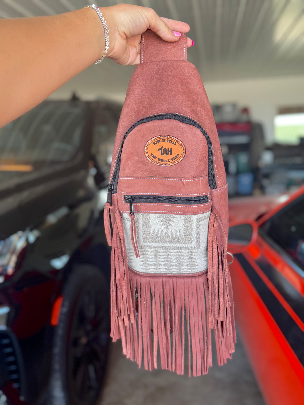 Western Fringe Sling Bag
