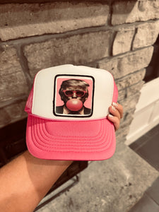 Bubble Gum Trump Trucker Hat