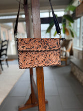Load image into Gallery viewer, Genuine Leather Hand Tooled Crossbody Bag
