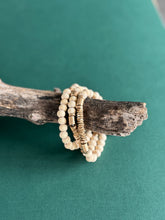 Load image into Gallery viewer, Wood + Metal Beads Bracelet Stack
