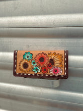 Load image into Gallery viewer, Hand Tooled Genuine Leather Floral Wallet
