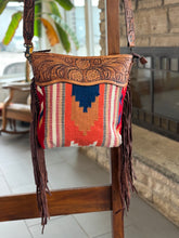Load image into Gallery viewer, Genuine Leather Crossbody Fringe Bag
