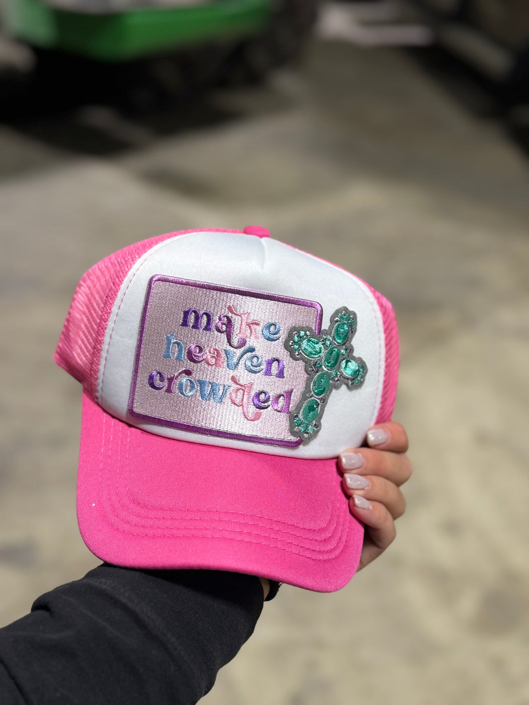 Make Heaven Crowded Trucker Hat