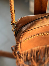 Load image into Gallery viewer, Genuine Leather Fringe Crossbody Purse
